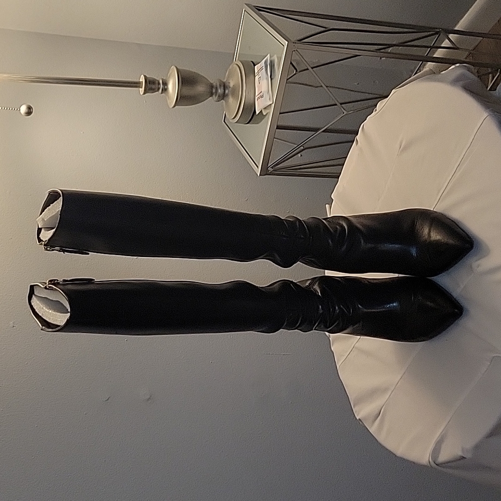Nine West Black Heeled Boots